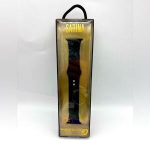 Sarina Black Soft Touch Band for Apple Watch Series 1 through 7 NWT